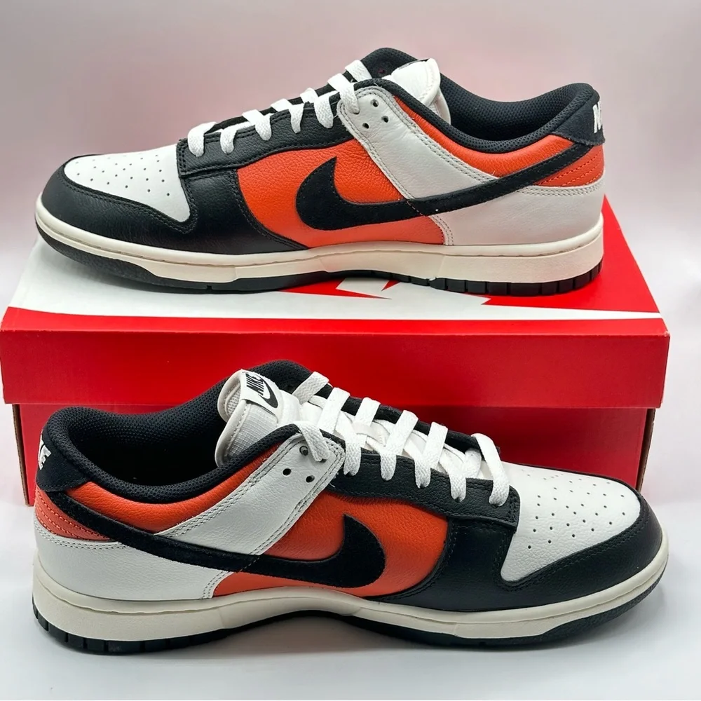 Men’s Nike Dunk Low Retro Phantom/Black-Vintage Coral HQ4988-030 Size 11 New - Picture 2 of 12